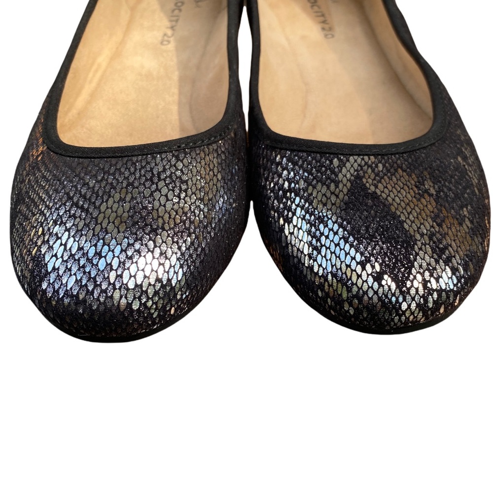 Life Stride Black Python Print Flat - image 6